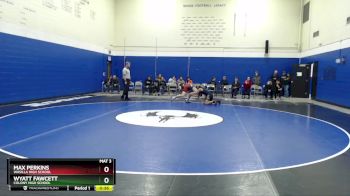 135 lbs Cons. Semi - Wyatt Fawcett, Colony High School vs MAX PERKINS, Wasilla High School