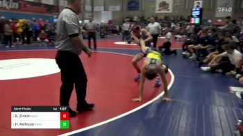 106 lbs Semifinal - Rocklin Zinkin, Buchanan vs Henry Aslikyan, Birmingham