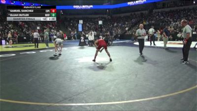 106 lbs Quarterfinal - Samuel Sanchez, Esperanza (SS) vs Elijah Butler, Northview (SS)