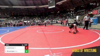 46 lbs Quarterfinal - Alayna Lawrence, RedWave Wrestling vs Lillian Shuemake, Pirate Wrestling Club