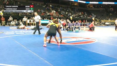 155 Class 1 lbs Cons. Round 2 - Aireona Ealy, Center vs Chloe Carson, Sullivan