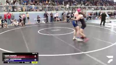 152 lbs Round 2 - Cody VanSiegman, Mat-Su Matmen vs Yanis Ivanov, Juneau Youth Wrestling Club Inc.