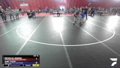 106 lbs Round 2 - Nicholas Jenkins, Kaukauna High School Wrestling vs Kort Fleck, Saint Croix Falls High School Wrestling