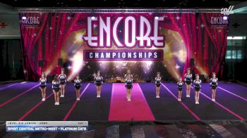 Spirit Central Metro-West - Platinum Cats [2026 L2.2 Junior - PREP Day 1] 2026 Encore Foxwoods Showdown