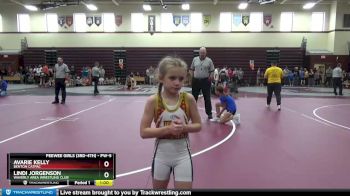 PW-5 lbs Round 1 - Lindi Jorgenson, Waverly Area Wrestling Club vs Avarie Kelly, Benton CatPac