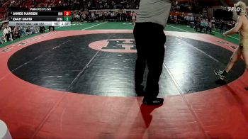 3A 157 lbs 1st Place Match - Zach David, St. Maries vs James Hansen, Ririe
