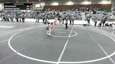 70 lbs Rr Rnd 5 - Declan Broad, Greenwave Youth WC vs Francisco Macias, Nevada Elite