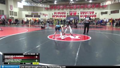 85 lbs Semifinal - Coleman McNutt, Pinnacle Wrestling Club vs Giancarlo Makinde, USA Mat Club