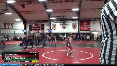 2 lbs Semifinal - Jase Purcell, Champions Wrestling Club vs Casey Weisenburger, Carthage