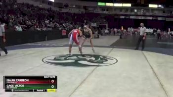 5A 170 lbs Champ. Round 1 - Gage Victor, Rio Rancho vs Isaiah Carreon, Las Cruces