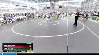 100 lbs 4th Wrestleback (16 Team) - Brady Gesler, Wisconsin Blue vs Erik Egstad, Team Missouri Red