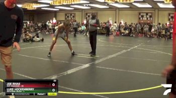 195 lbs Quarterfinals (8 Team) - LUKE HOCKENBERRY, Keystone Crush vs Joe Rivas, Mat Assassins