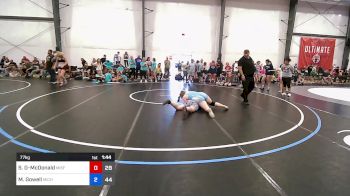 77 kg Rr Rnd 5 - Shelby Gipson-McDonald, Misfits Girls Diamonds vs MaKayla Gowell, Michigan Blue