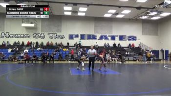 125 lbs Champ. Round 1 - Alejandro Osorio Rogel, Delta College vs Alijah Ortiz, Fresno City College
