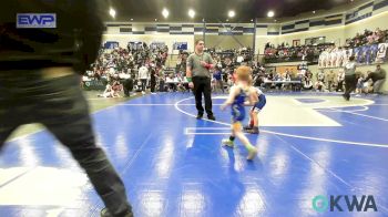 35 lbs Quarterfinal - Presley Edge, Piedmont vs Colt Manuel, Newkirk Takedown Club