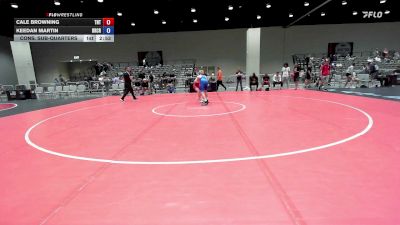 120 lbs Cons. Sub-quarters - Cale Browning, Tough N Technical vs Keedan Martin, Bridge Creek