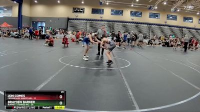 100 lbs Round 5 (8 Team) - Brayden Barker, Burnett Trained WC vs Jon Comes, Crossroads Wrestling