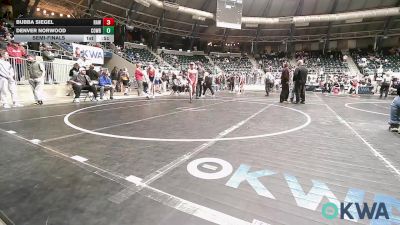 110 lbs Semifinal - Bubba Siegel, Raw Wrestling Club vs Denver Norwood, Cowboy Wrestling Club