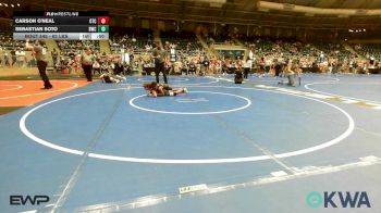 83 lbs Consi Of 4 - Carson O'Neal, Owasso Takedown Club vs Sebastian Soto, Bartlesville Wrestling Club
