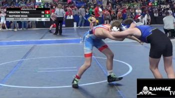 90 lbs Champ. Round 1 - Matthew Hoag, Circle vs Braxton Yoxall, Phillipsburg