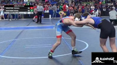 90 lbs Champ. Round 1 - Matthew Hoag, Circle vs Braxton Yoxall, Phillipsburg