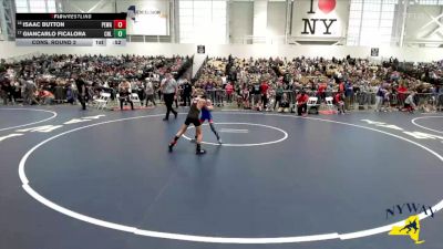 66 lbs Cons. Round 2 - Isaac Button, Purple Eagles Wrestling Academy vs Giancarlo Ficalora, Club Not Listed