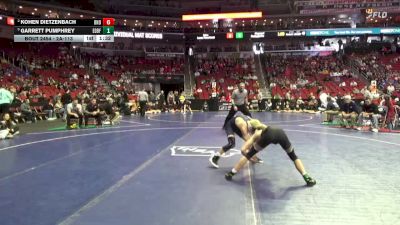 2A-113 lbs Cons. Round 4 - Kohen Dietzenbach, Burlington Notre Dame vs Garrett Pumphrey, Eddyville-Blakesburg-Fremont