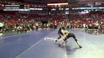 2A-113 lbs Cons. Round 4 - Kohen Dietzenbach, Burlington Notre Dame vs Garrett Pumphrey, Eddyville-Blakesburg-Fremont