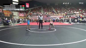 113 lbs Champ. Round 1 - Johnathan Woods, Chanute Hs vs Trenton Richwine, Rose Hill