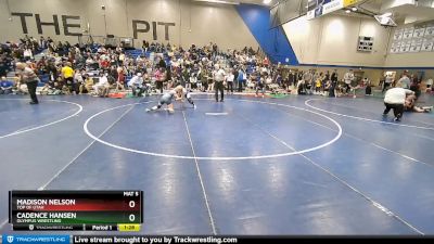 125 lbs Cons. Round 2 - Madison Nelson, Top Of Utah vs Cadence Hansen, Olympus Wrestling