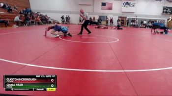 Elite 157 lbs Cons. Round 6 - Chase Fiser, Loras vs Clayton McDonough, Luther