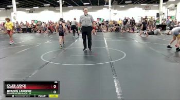 80 lbs Round 3 (6 Team) - Caleb Judice, Keystone Krush vs Braden LaRoche, Quaker Nation Black