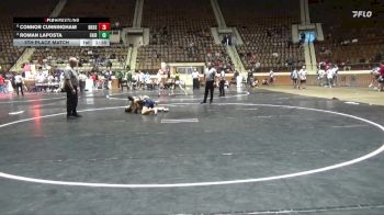 7A 144 lbs 5th Place Match - Connor Cunningham, Baker HS vs Roman Laposta, Fairhope
