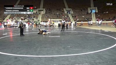 7A 144 lbs 5th Place Match - Connor Cunningham, Baker HS vs Roman Laposta, Fairhope
