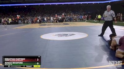 D4-165 lbs Quarterfinal - Sebastian Martinez, Gabriel Richard (Riverview) vs Rowan Bradford, Decatur HS