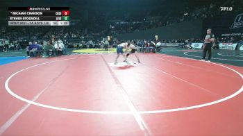 3A Boys 150 lbs Champ. Round 1 - Micaiah Cranson, Creswell Boys vs Steven Stogsdill, Lakeview Boys
