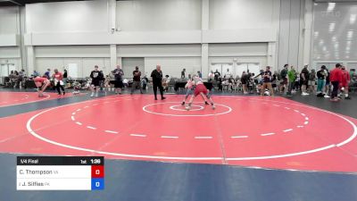 120 lbs 1/4 Final - Caleb Thompson, Virginia vs Jack Silfies, Pennsylvania