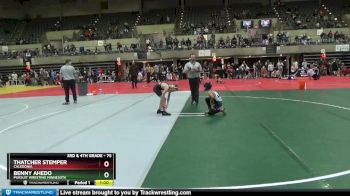 75 lbs Semifinal - Benny Ahedo, Pursuit Wresting Minnesota vs Thatcher Stemper, Caledonia