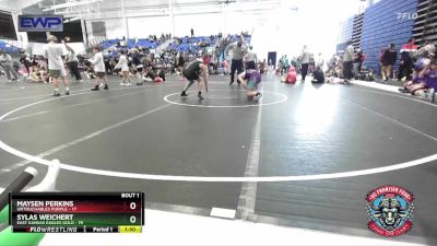 105 lbs Semis (4 Team) - Maysen Perkins, Untouchables Purple vs Sylas Weichert, East Kansas Eagles Gold