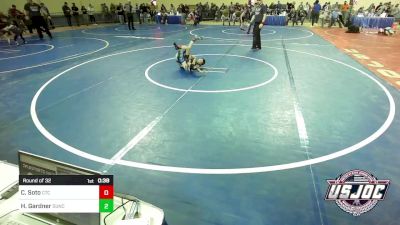 49 lbs Round Of 32 - Chris Soto, Chandler Takedown Club vs Hunter Gardner, Duncan Demon Wrestling