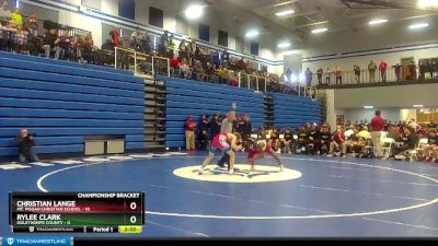 126 lbs Quarterfinals (8 Team) - Rylee Clark, Oglethorpe County vs Christian Lange, Mt. Pisgah Christian School