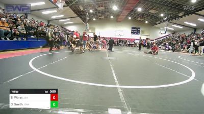 49 lbs Round Of 32 - Byrd Ware, Cleveland Take Down Club vs Desmond Smith, Jenks Trojan Wrestling Club