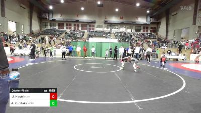 60 lbs Quarterfinal - Jaden Nagel, Roundtree Wrestling Academy vs Anderson Kunitake, Morris Fitness Wrestling Club