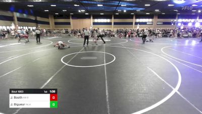 102 lbs Quarterfinal - Jorgen Booth, NM Royalty vs Julian Bigueur, Inland Elite