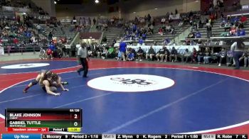 6A 126 lbs Quarterfinal - Gabriel Tuttle, Bentonville vs Blake Johnson, Cabot