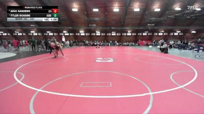 157 lbs Quarterfinal - Tyler Rossini, Oswego State vs Akio Sanders, Ithaca