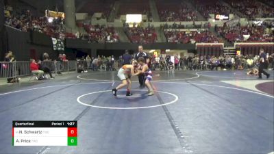 113 lbs Quarterfinal - Noah Schwartz, Frenchtown Wrestling Club vs Archer Price, Thermopolis Wrestling Club