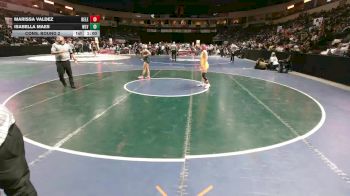 Girls 105 lbs Cons. Round 2 - Isabella Maes, West Las Vegas vs Marissa Valdez, Belen