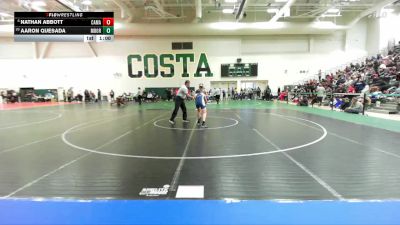 126 lbs Cons. Round 2 - Aaron Quesada, Santa Rosa Academy vs Nathan Abbott, Camarillo