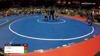 43 lbs 3rd Place - Jason Coffel, NB Elite vs Easton Egan, Burnett Trained